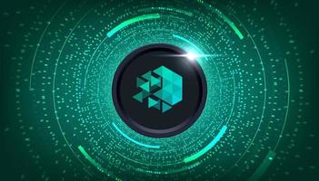 iotex iotx munt cryptogeld concept banier achtergrond. vector