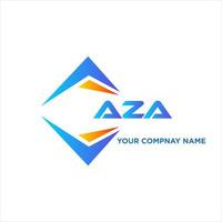 aza abstract technologie logo ontwerp Aan wit achtergrond. aza creatief initialen brief logo concept. vector