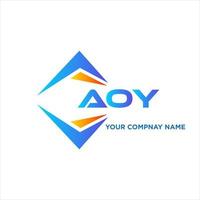 aoy abstract technologie logo ontwerp Aan wit achtergrond. aoy creatief initialen brief logo concept. vector