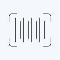 icoon streepjescode. verwant naar contactloos symbool. glyph stijl. gemakkelijk ontwerp bewerkbaar. gemakkelijk illustratie vector