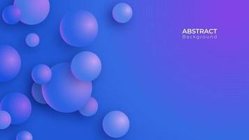 abstracte 3d moderne ronde cirkel achtergrond. blauwe geometrische banner. vector kunst illustratie