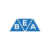 eba driehoek vorm logo ontwerp Aan wit achtergrond. eba creatief initialen brief logo concept.eba driehoek vorm logo ontwerp Aan wit achtergrond. eba creatief initialen brief logo concept. vector