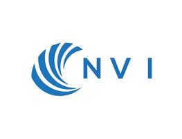 nvi brief logo ontwerp Aan wit achtergrond. nvi creatief cirkel brief logo concept. nvi brief ontwerp. vector