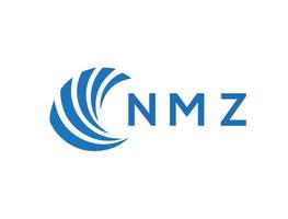 nmz brief logo ontwerp Aan wit achtergrond. nmz creatief cirkel brief logo concept. nmz brief ontwerp. vector