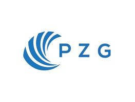 pzg brief logo ontwerp Aan wit achtergrond. pzg creatief cirkel brief logo concept. pzg brief ontwerp. vector