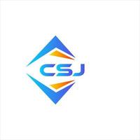 csj abstract technologie logo ontwerp Aan wit achtergrond. csj creatief initialen brief logo concept. vector