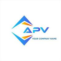 apv abstract technologie logo ontwerp Aan wit achtergrond. apv creatief initialen brief logo concept. vector