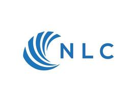 nlc brief logo ontwerp Aan wit achtergrond. nlc creatief cirkel brief logo concept. nlc brief ontwerp. vector