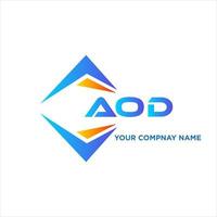 aod abstract technologie logo ontwerp Aan wit achtergrond. aod creatief initialen brief logo concept. vector