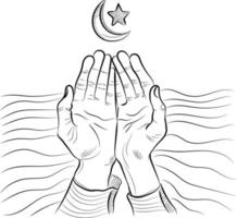 Ramadan sjabloon bidden vector