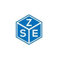 zse brief logo ontwerp op witte achtergrond. zse creatieve initialen brief logo concept. zse brief ontwerp. vector