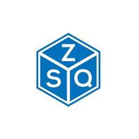 zsq brief logo ontwerp op witte achtergrond. zsq creatieve initialen brief logo concept. zsq brief ontwerp. vector