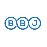 bbj brief logo ontwerp op witte achtergrond. bbj creatieve initialen brief logo concept. bbj brief ontwerp. vector