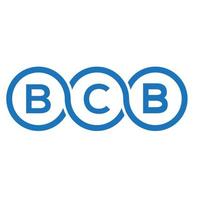 BC brief logo ontwerp op witte achtergrond. bcb creatieve initialen brief logo concept. bcb-briefontwerp. vector