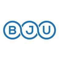 bju brief logo ontwerp op witte achtergrond. bju creatieve initialen brief logo concept. bju brief ontwerp. vector