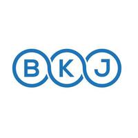 bkj brief logo ontwerp op witte achtergrond. bkj creatieve initialen brief logo concept. bkj brief ontwerp. vector