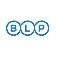 BLP brief logo ontwerp op witte achtergrond. blp creatieve initialen brief logo concept. bl-briefontwerp. vector