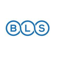 bls brief logo ontwerp op witte achtergrond. bls creatieve initialen brief logo concept. bls-briefontwerp. vector