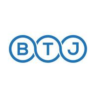 btj brief logo ontwerp Aan wit achtergrond. btj creatief initialen brief logo concept. btj brief ontwerp. vector