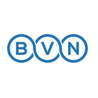 bvn brief logo ontwerp op witte achtergrond. bvn creatieve initialen brief logo concept. bvn brief ontwerp. vector