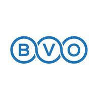 bvo brief logo ontwerp op witte achtergrond. bvo creatieve initialen brief logo concept. bvo brief ontwerp. vector