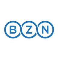 bzn brief logo ontwerp op witte achtergrond. bzn creatieve initialen brief logo concept. bzn brief ontwerp. vector