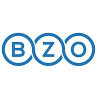 bzo brief logo ontwerp op witte achtergrond. bzo creatieve initialen brief logo concept. bzo brief ontwerp. vector