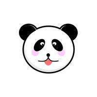 schattig panda karakter vector