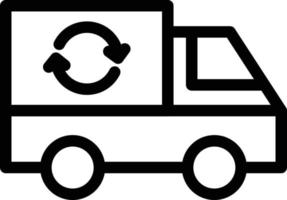 recycle bin vrachtwagen vectorillustratie op een background.premium kwaliteit symbolen.vector iconen voor concept en grafisch ontwerp. vector