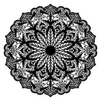 oosters patroon mandala. overladen patroon voor kleur boek, mehndi, tatoeëren, bruiloft uitnodiging. vector yoga logo.