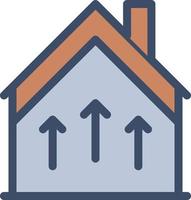 huis warmte dak vectorillustratie op een background.premium kwaliteit symbolen.vector iconen voor concept en grafisch ontwerp. vector