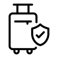 bagage veiligheid vectorillustratie op een background.premium kwaliteit symbolen.vector iconen voor concept en grafisch ontwerp. vector