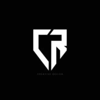 cr brief branding schild logo concept vector