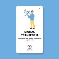 digitaal transformeren vector