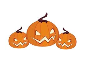 halloween jack o'lanterns vector