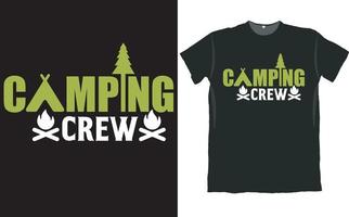 camping bemanning camper t overhemd ontwerp vector