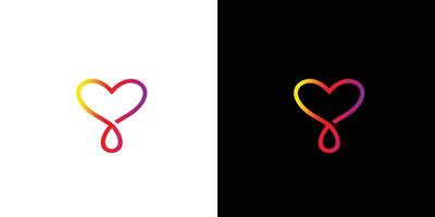 modern en professioneel oneindigheid symbool liefde logo ontwerp vector
