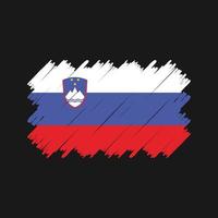 slovenië vlag borstel vector. nationale vlag vector