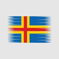 aland eilanden vlag vector. nationale vlag vector