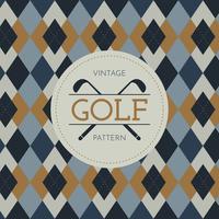 Vintage golfpatroon vector