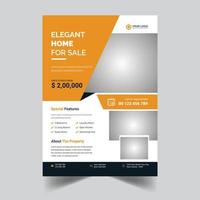 echt landgoed folder voor bedrijf en reclame folder ontwerp sjabloon vector