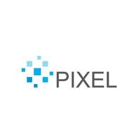 pixel logo, technologie symbool vector