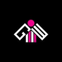 gw brief logo creatief ontwerp met vector grafisch, gw gemakkelijk en modern logo.