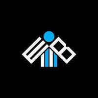 wb letter logo creatief ontwerp met vectorafbeelding, wb eenvoudig en modern logo. vector