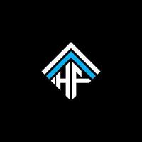 hf brief logo creatief ontwerp met vector grafisch, hf gemakkelijk en modern logo.