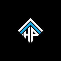 hp brief logo creatief ontwerp met vector grafisch, hp gemakkelijk en modern logo.