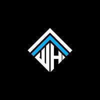 wh letter logo creatief ontwerp met vectorafbeelding, wh eenvoudig en modern logo. vector