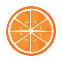 geanimeerd oranje fruit plakjes icoon vector voor squash en mojito zomer drinken ingrediënten element illustratie