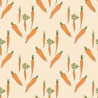 naadloos achtergrond met gekleurde wortels. eindeloos patroon voor uw ontwerp. vector. pak van vers gezond groenten. verzameling van voedsel elementen. vector