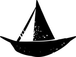 zwart boot, illustratie, vector Aan wit achtergrond.